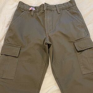 Vans Olive Green Cargo Pants, Boys size 10